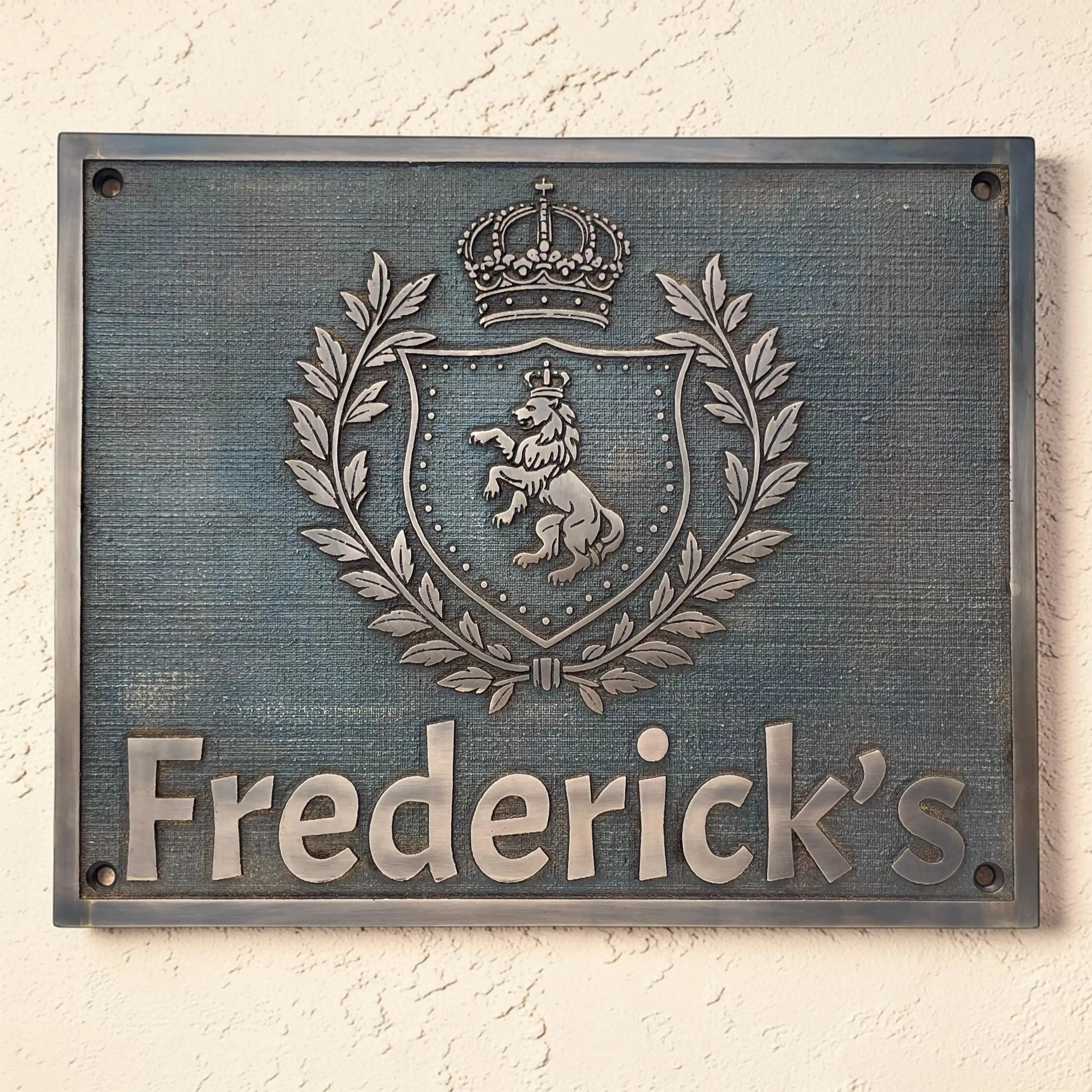 All Custom Plaques in Brass or Bronze Metal