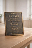 Custom Brass or Bronze Plaque for Anniversary Gift – Add Name, Date, Design, Size, Shape & Finish