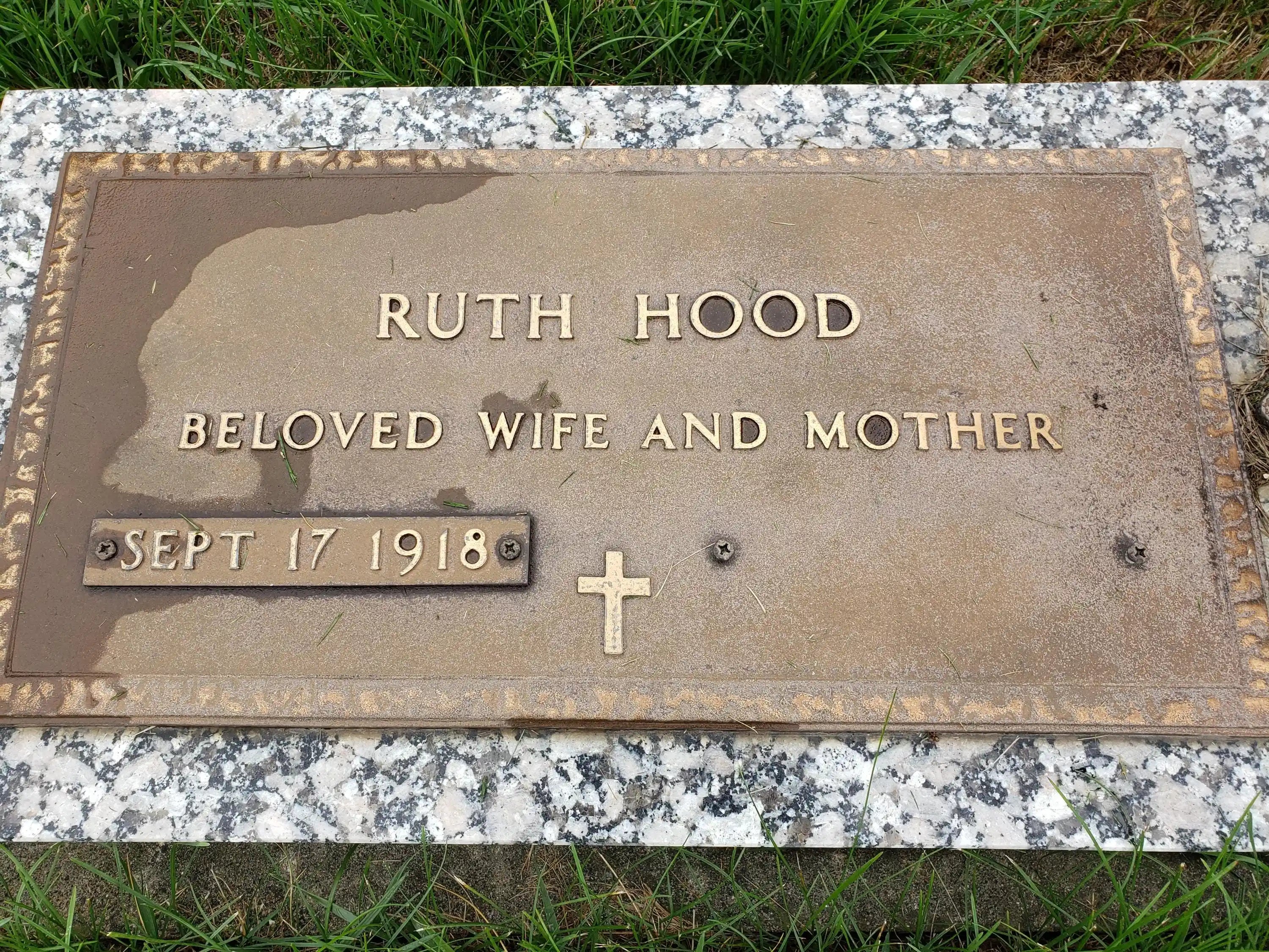 graveyard memorial plaque