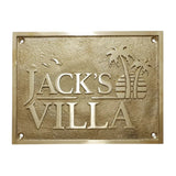 Personalized Name Plaques - Custom Bronze & Brass Signs
