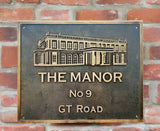 Bronze Home Name Plaque – Personalized Outdoor Sign