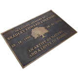 Outdoor Memorial Plaques - Durable Bronze Plaques