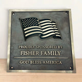 Personalized Cast Bronze Plaques - Add your Custom Text, Logo and design
