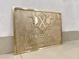 Cast Brass Customized sign plaques - Personalized long lasting signs