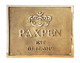 Cast Brass Customized sign plaques - Personalized long lasting signs