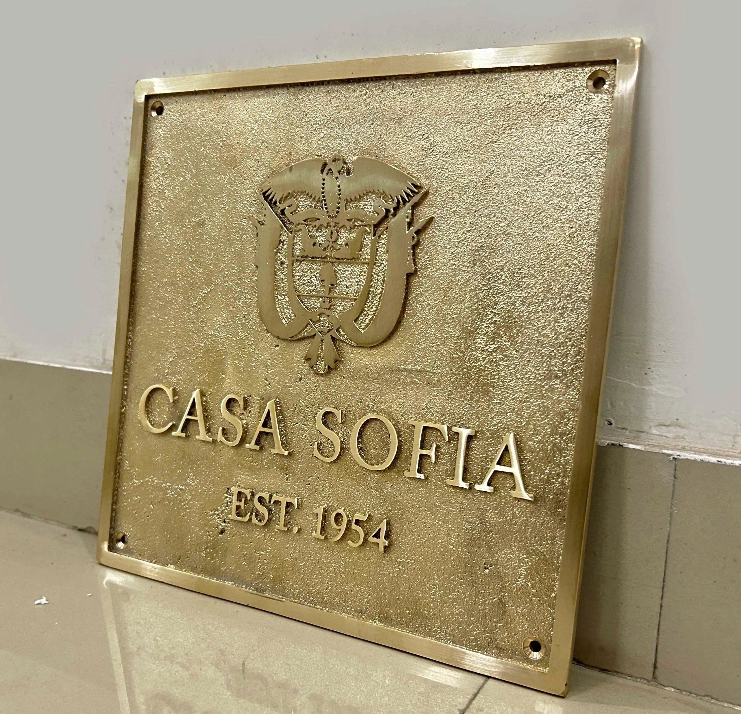 Cast Brass custom sign plaques - Custom language plaques