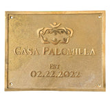 Cast Brass custom sign plaques - Custom language plaques