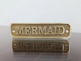 Cast brass custom nautical signs