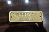 Cast brass personalized signs