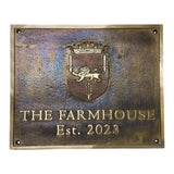 Cast bronze customized signs - Old fashioned personalized signs