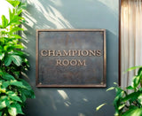 Cast bronze customized signs - Old fashioned personalized signs