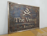 Cast bronze customized signs - Old fashioned personalized signs