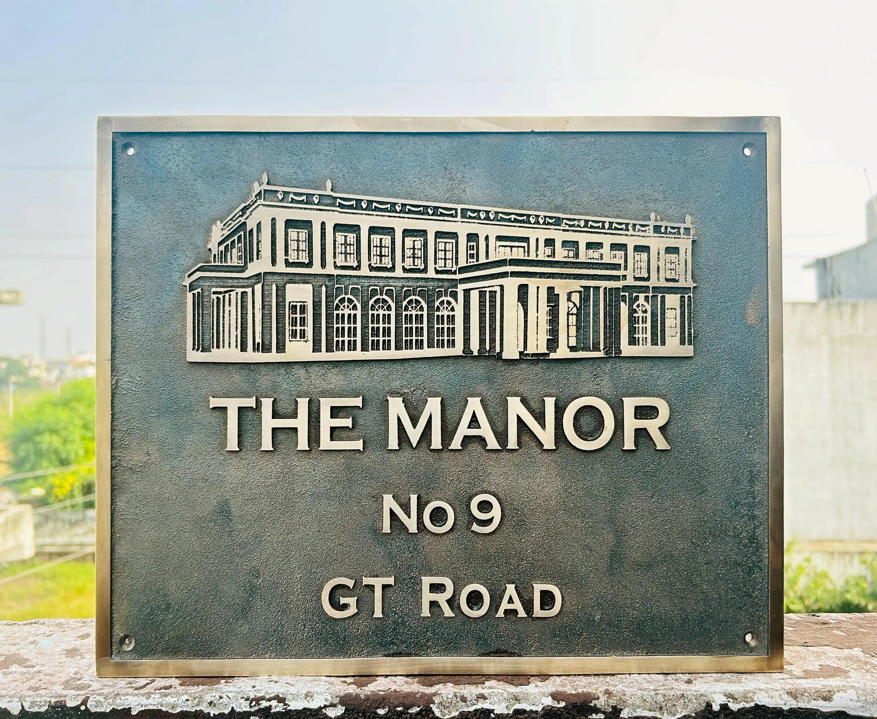 Cast bronze customized signs - Old fashioned personalized signs