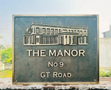 Cast bronze customized signs - Old fashioned personalized signs