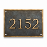 Bronze Address Plaque | Custom Cast Bronze Sign