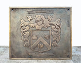 Custom Bronze Family Crest Coat of Arms Plaque