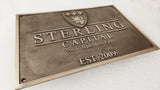 Custom Bronze Family Crest Coat of Arms Plaque