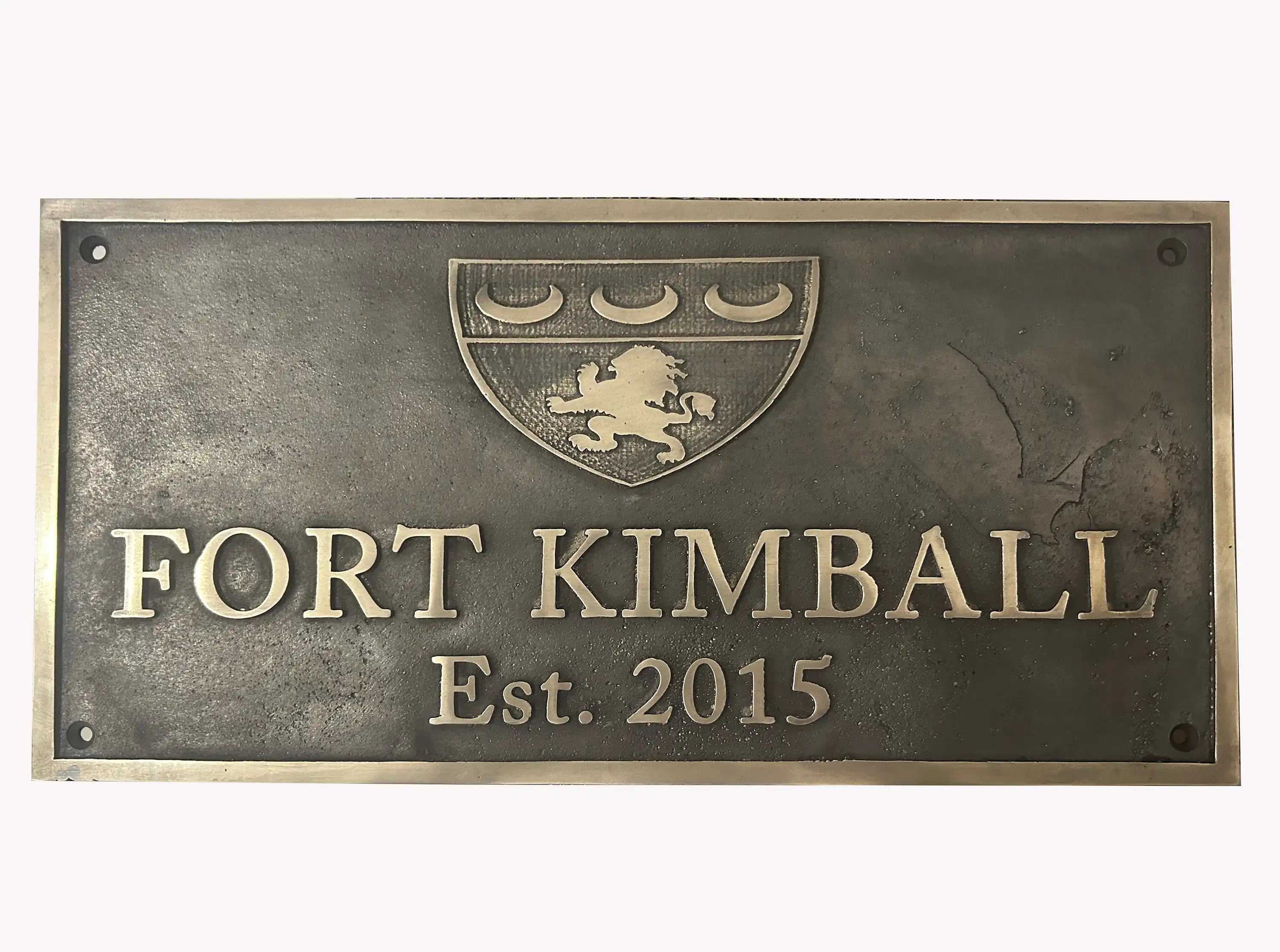 Custom Bronze Family Crest Coat of Arms Plaque