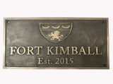 Custom Bronze Family Crest Coat of Arms Plaque