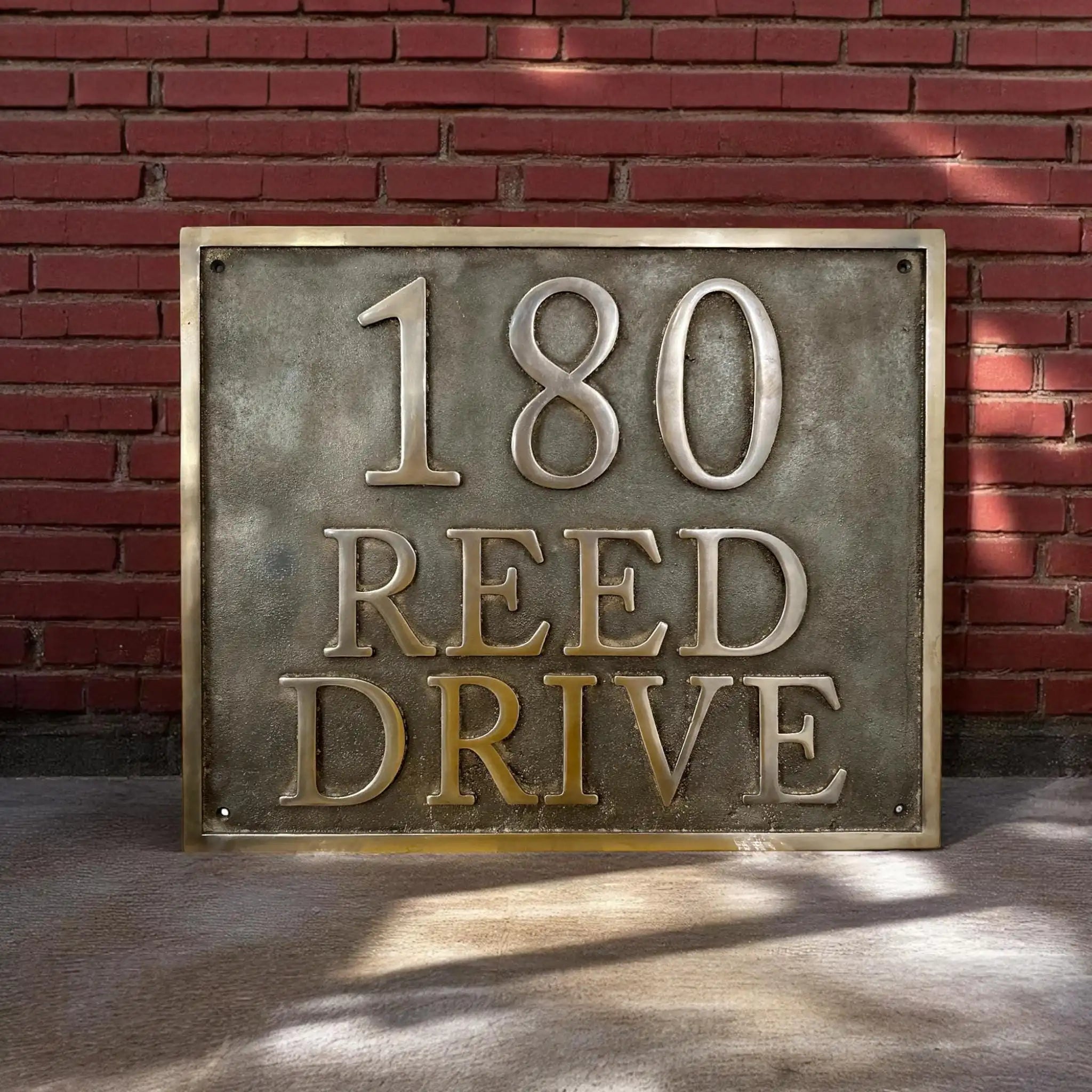 Custom Bronze Villa Signs – Personalized House & Office Nameplates