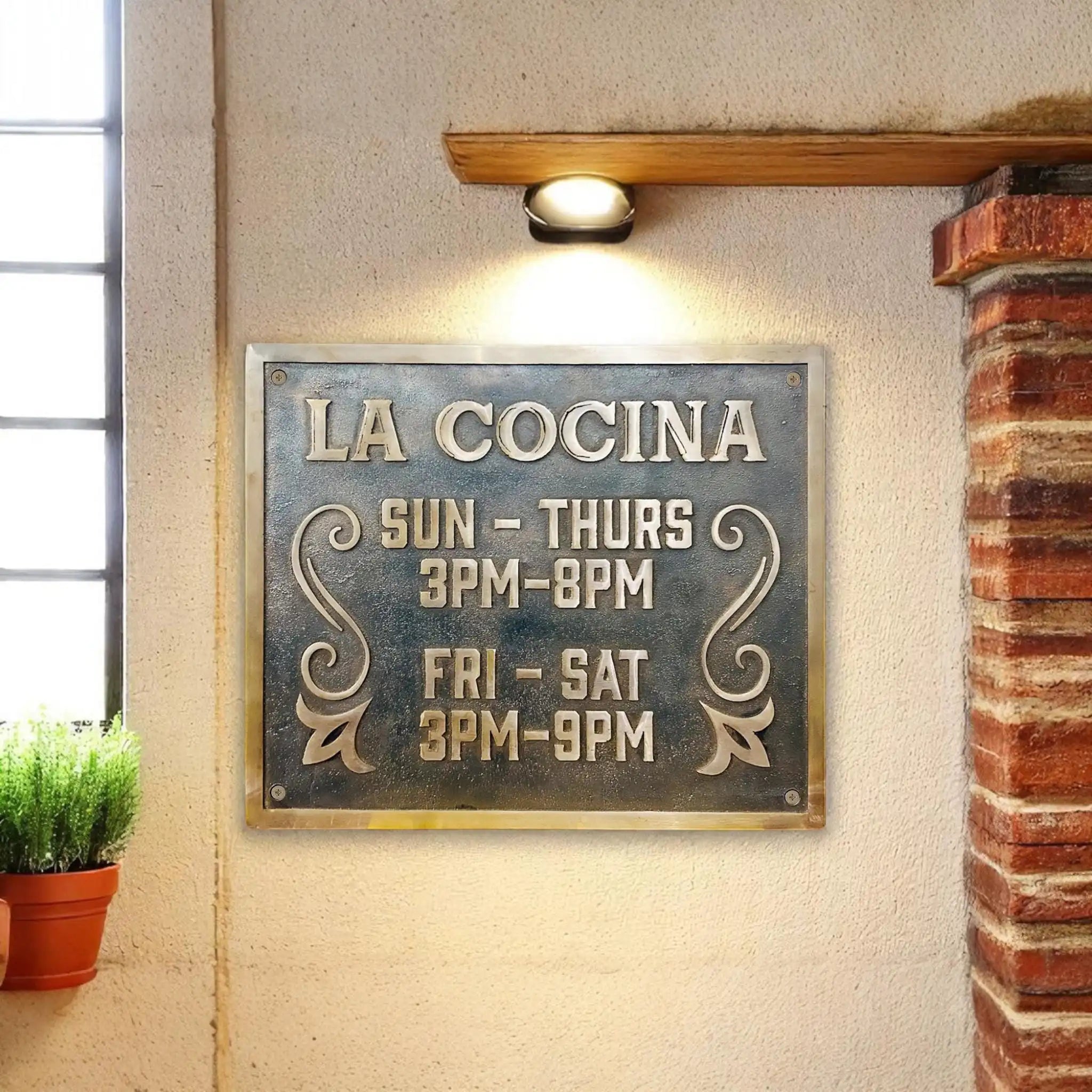 Custom Bronze Villa Signs – Personalized House & Office Nameplates