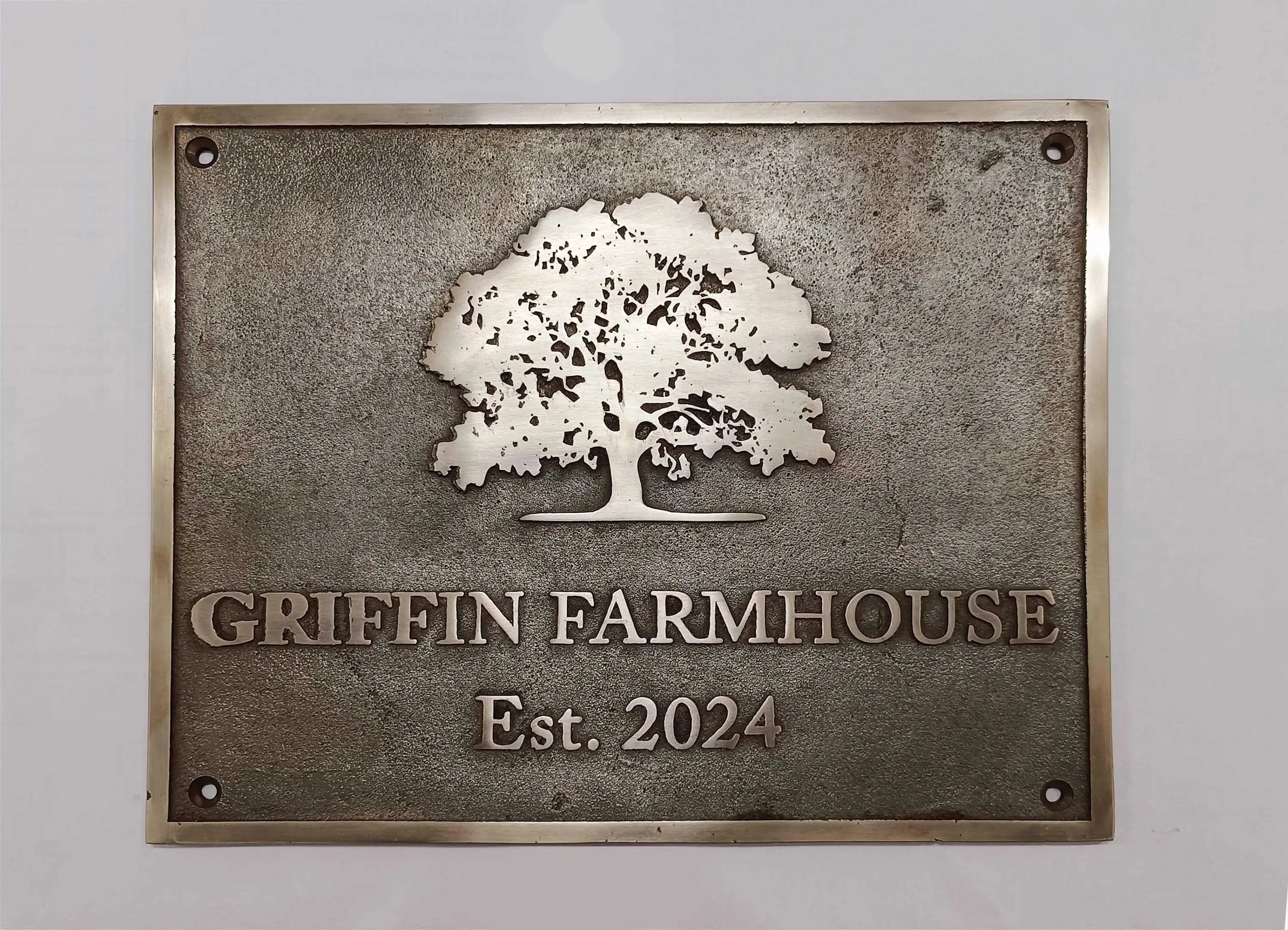 Custom Bronze Villa Signs – Personalized House & Office Nameplates