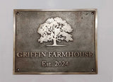 Custom Bronze Villa Signs – Personalized House & Office Nameplates