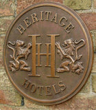 Custom Circular Bronze Address Signs