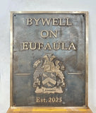 Custom Family Crest bronze Plaque