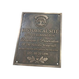 Custom historical marker bronze outdoor