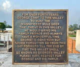 Custom handmade Bronze Plaque