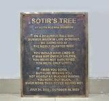 Custom handmade Bronze Plaque