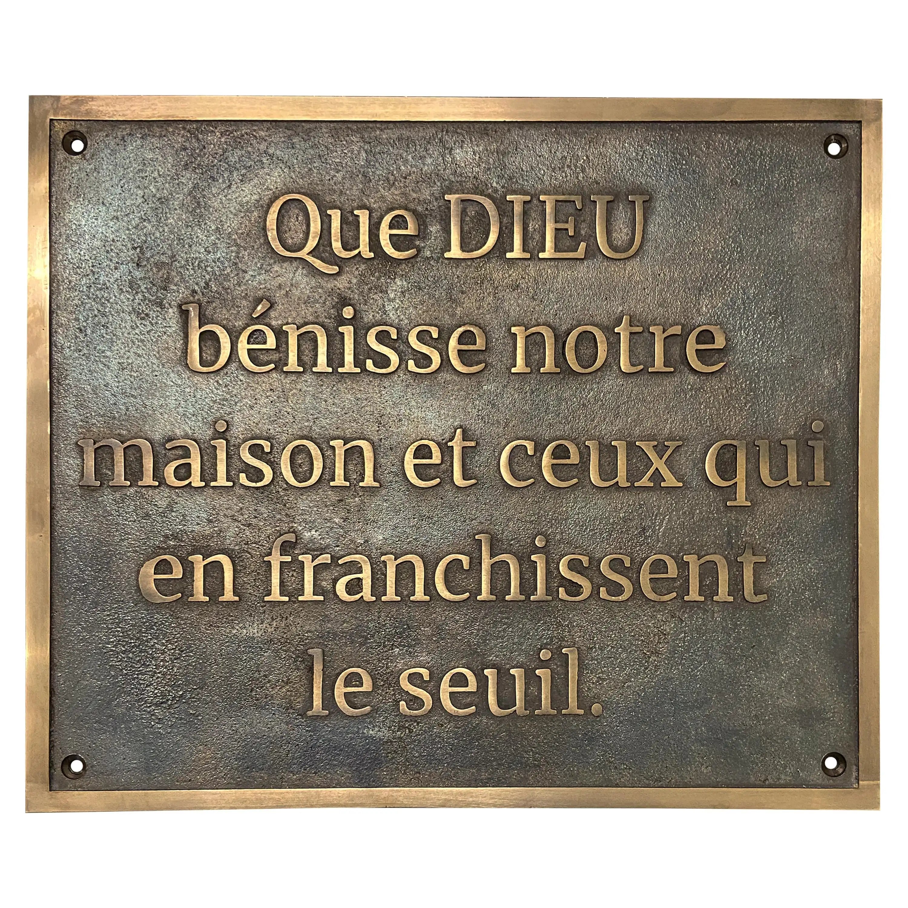 Custom handmade Bronze Plaque