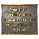 Custom handmade Bronze Plaque