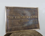 Custom handmade Bronze Plaque