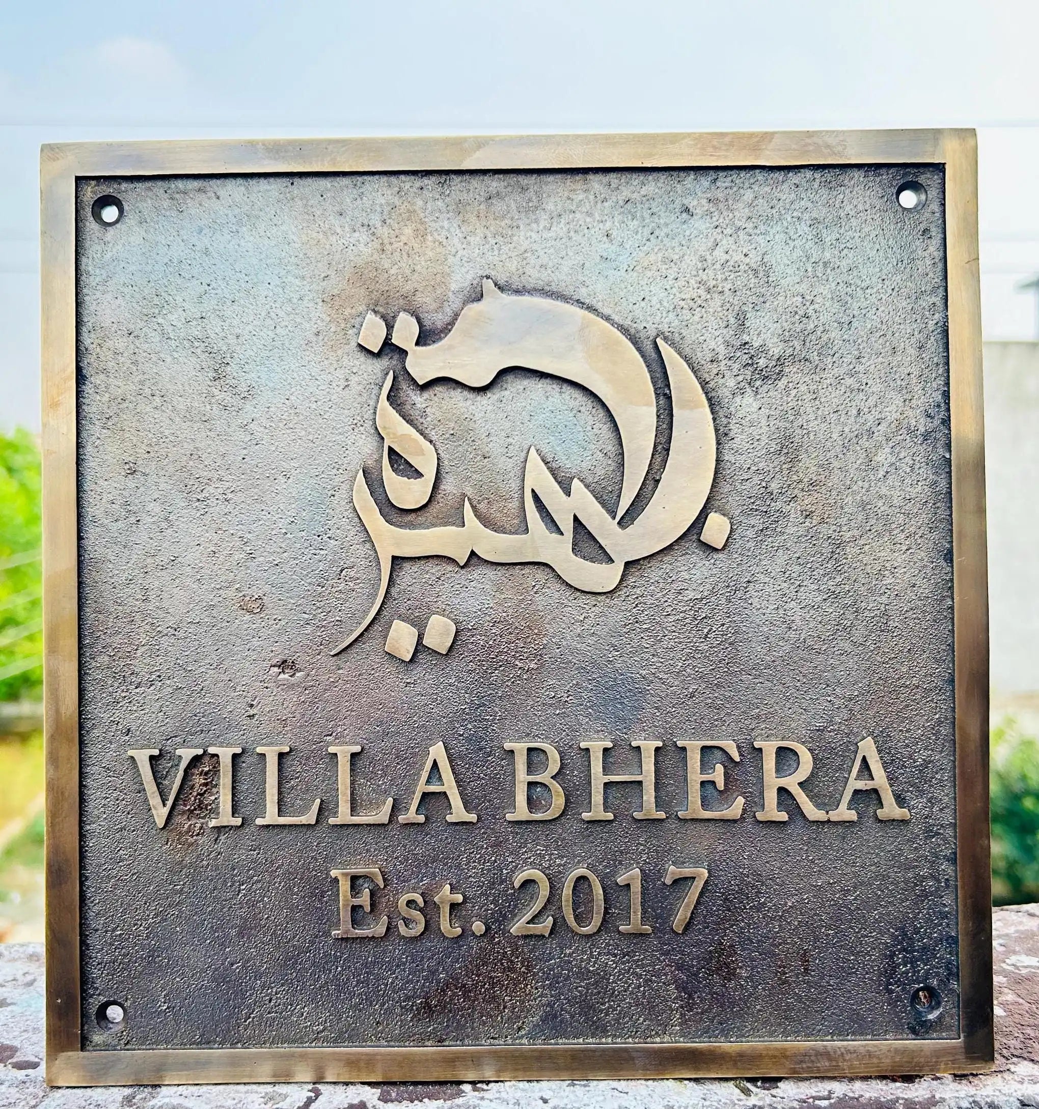 Customized cast bronze plaques - Heavy duty Historical markers