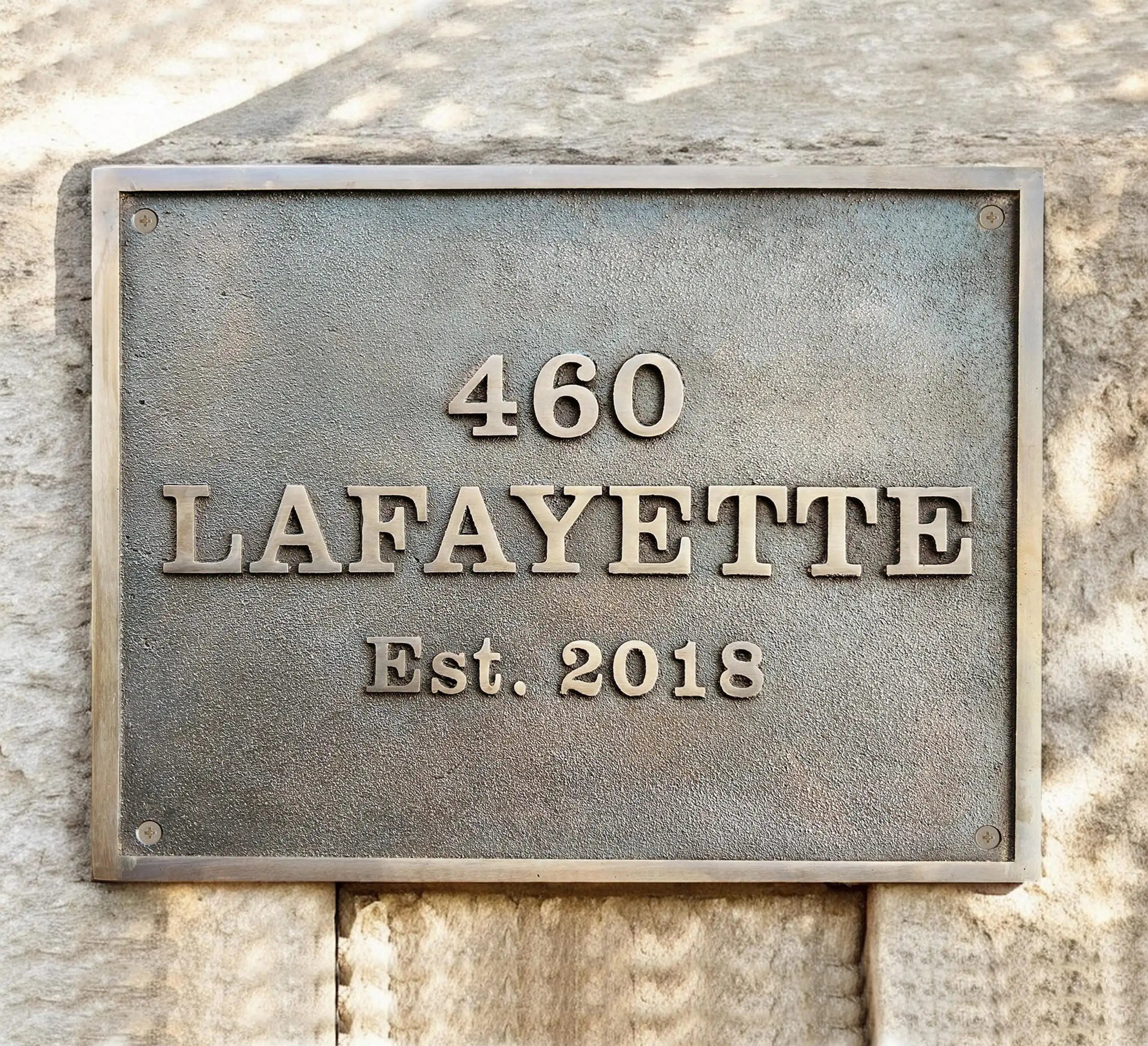 Custom plaques in oil-rubbed bronze - Personalized 3D plaque