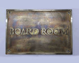 Custom solid bronze address plaques
