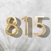 Decorative house numbers floating