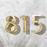 Decorative house numbers floating
