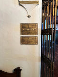 Fully customized bronze plaque - Cast bronze vintage signs