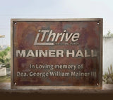 Fully customized bronze plaque - Cast bronze vintage signs