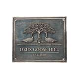 Personalized Bronze Address Plaques 3D Design in Oil-rubbed Bronze Finish