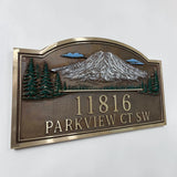 Custom Plaques with Complete 3d design in brass/bronze metal- Fully Custom Shape, design and Size