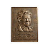 Custom Cast Bronze Memorial Plaque with 3D Photo Relief – Personalized Bronze Portrait Plaque