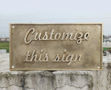 Personalized Brass Signs | Custom 3D Brass Plaques