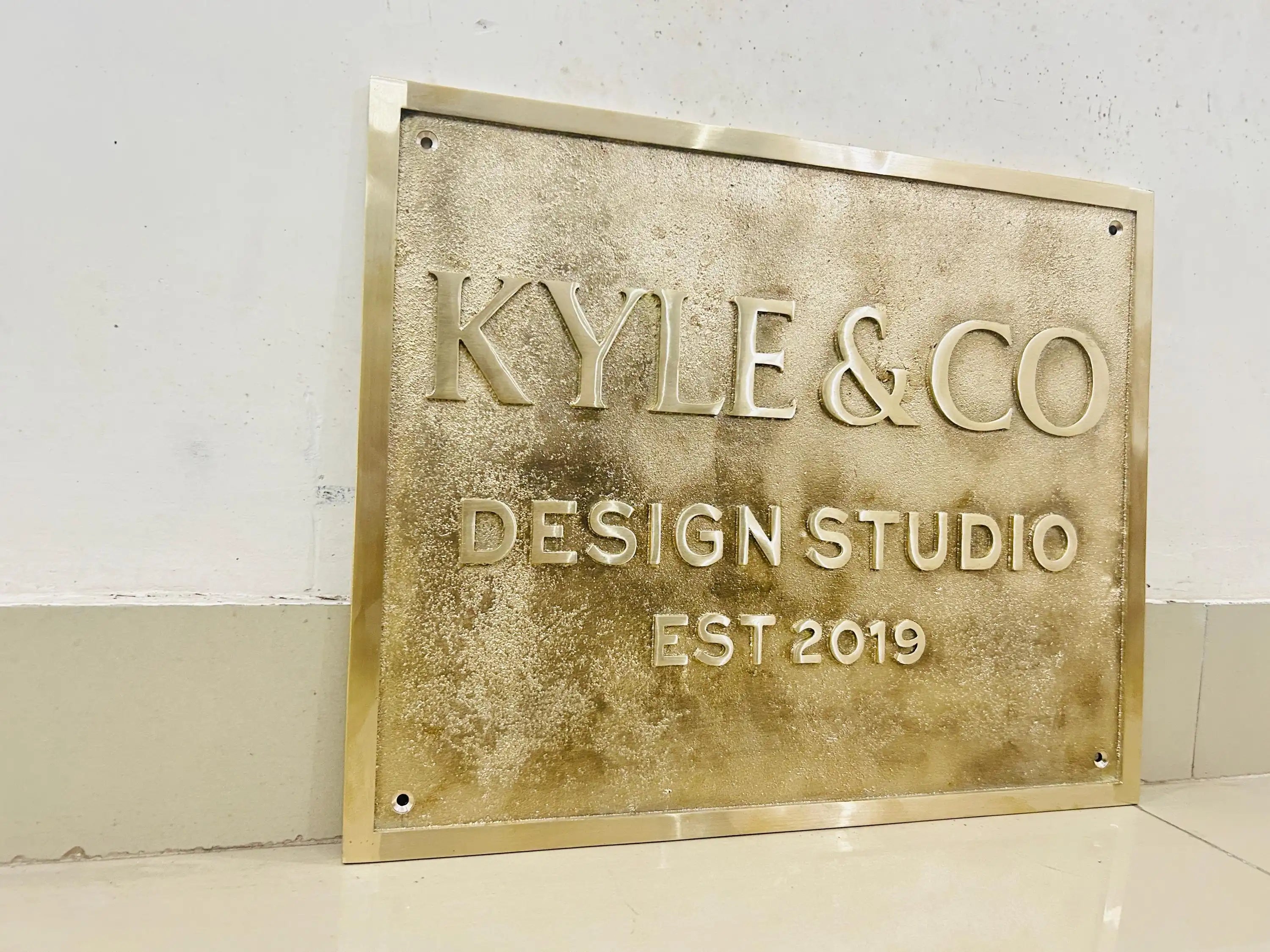 Personalized Brass Signs | Custom 3D Brass Plaques