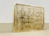 Personalized Brass Signs | Custom 3D Brass Plaques