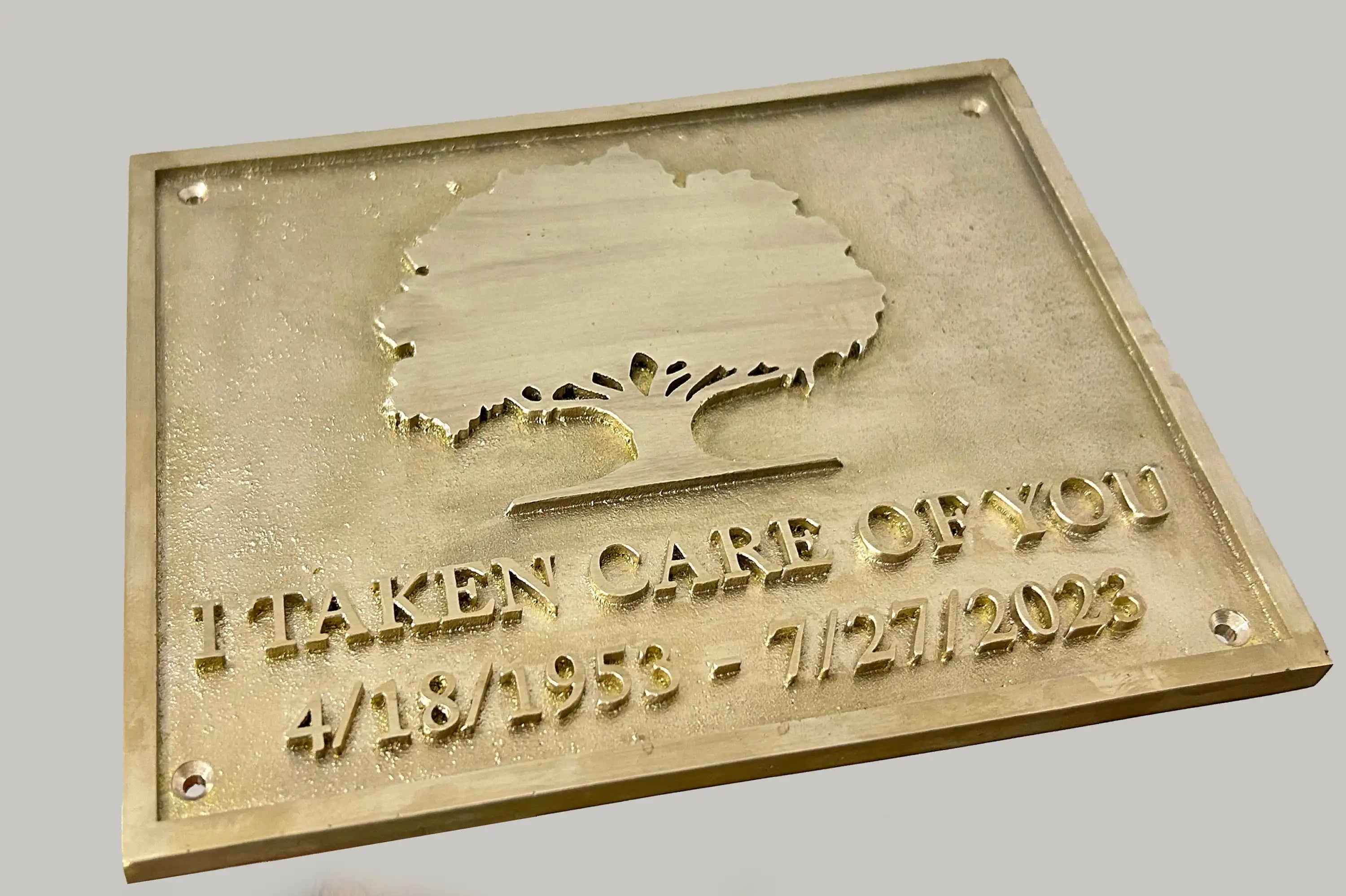 Personalized Brass Signs | Custom 3D Brass Plaques
