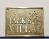 Personalized Brass Signs | Custom 3D Brass Plaques